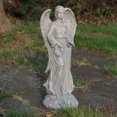 thumbnail image 3 of Northlight 26" Distressed Finish Angel with Floral Wreath Outdoor Garden Figure, 3 of 3
