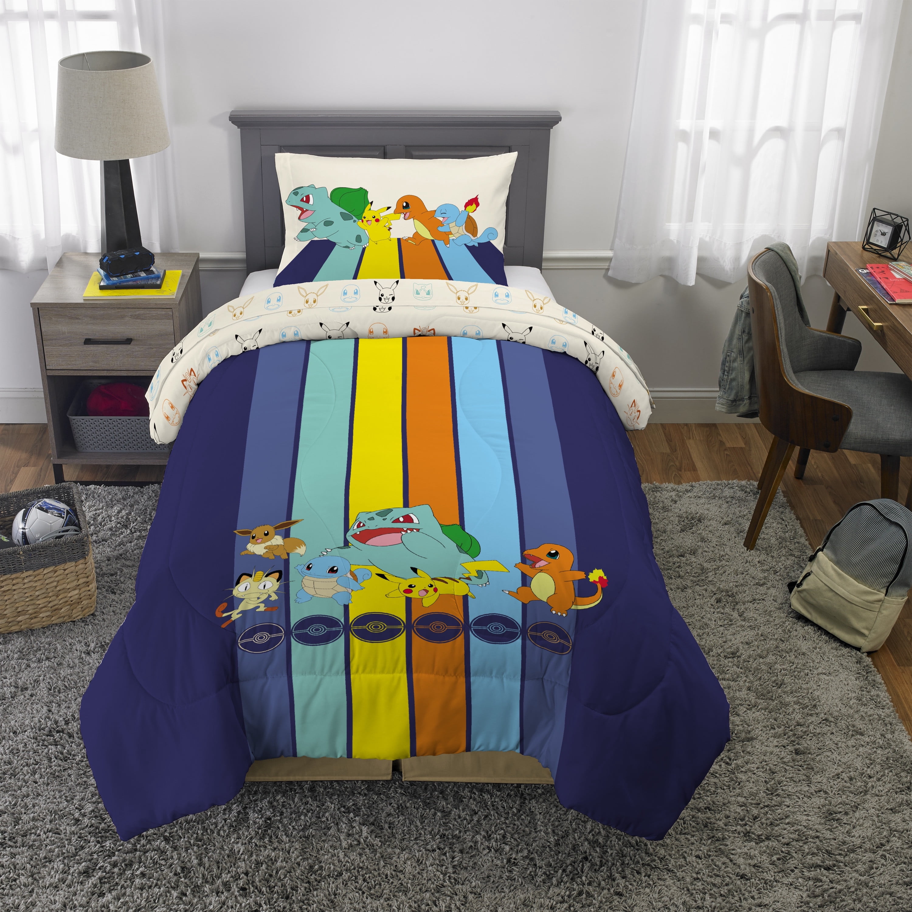 Pokemon "Pika Blast" Twin/Full Comforter