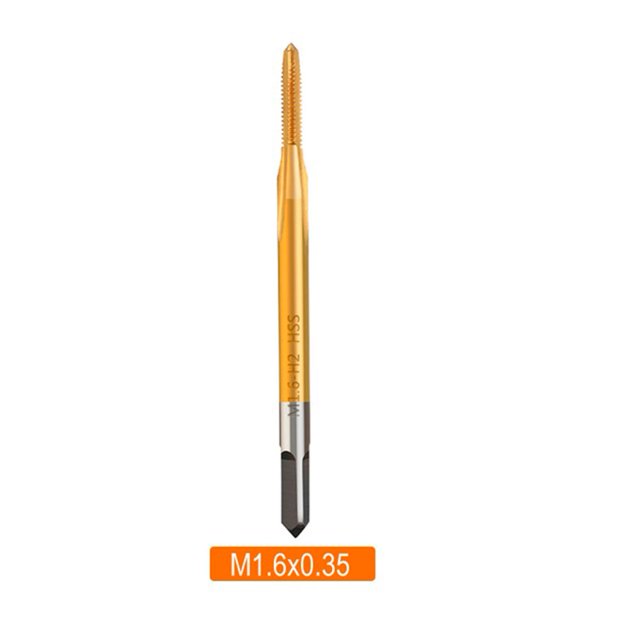 1Pc High Speed Steel Straight Thread Tap Machine Right Hand Tap Drill M1 M1.2 M1.4 M1.6 M1.7 M1.8 Screw Machine Tap Hand Tools M1.6