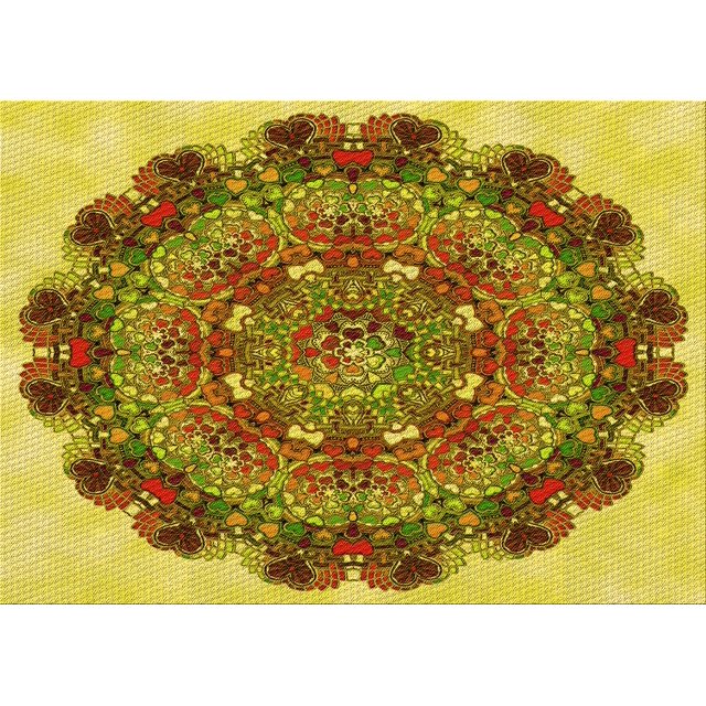 Ahgly Company Tapis Rectangulaire Lavable en Machine Intérieur Transitionnel Brun Selle, 7 Pieds x 9 Pieds
