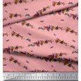 thumbnail image 3 of Soimoi polyester Crepe Fabric Colorful Bird Print Fabric by Yard 42 Inch Wide, 3 of 3