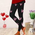 thumbnail image 2 of B91xZ Plus Size Leggings Tummy Control High Waisted Soft Workout Yoga Pants,Pink S, 2 of 4