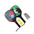 thumbnail image 4 of jinwen Wood Pickleball Paddles Kit Portable Beginner Racket for Child, Teens and Adults Mixed Color, 4 of 9