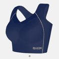 thumbnail image 1 of Wirefree Sports Bra for Plus Size Women, Full Coverage with Side Support & Back Smoothing Design, High Impact Support for Running, Gym & Yoga. Dark Blue 38, 1 of 3