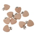 thumbnail image 2 of 10pcs Beech Wooden Holders Teething Toys Chain Accessory Heart, 2 of 8