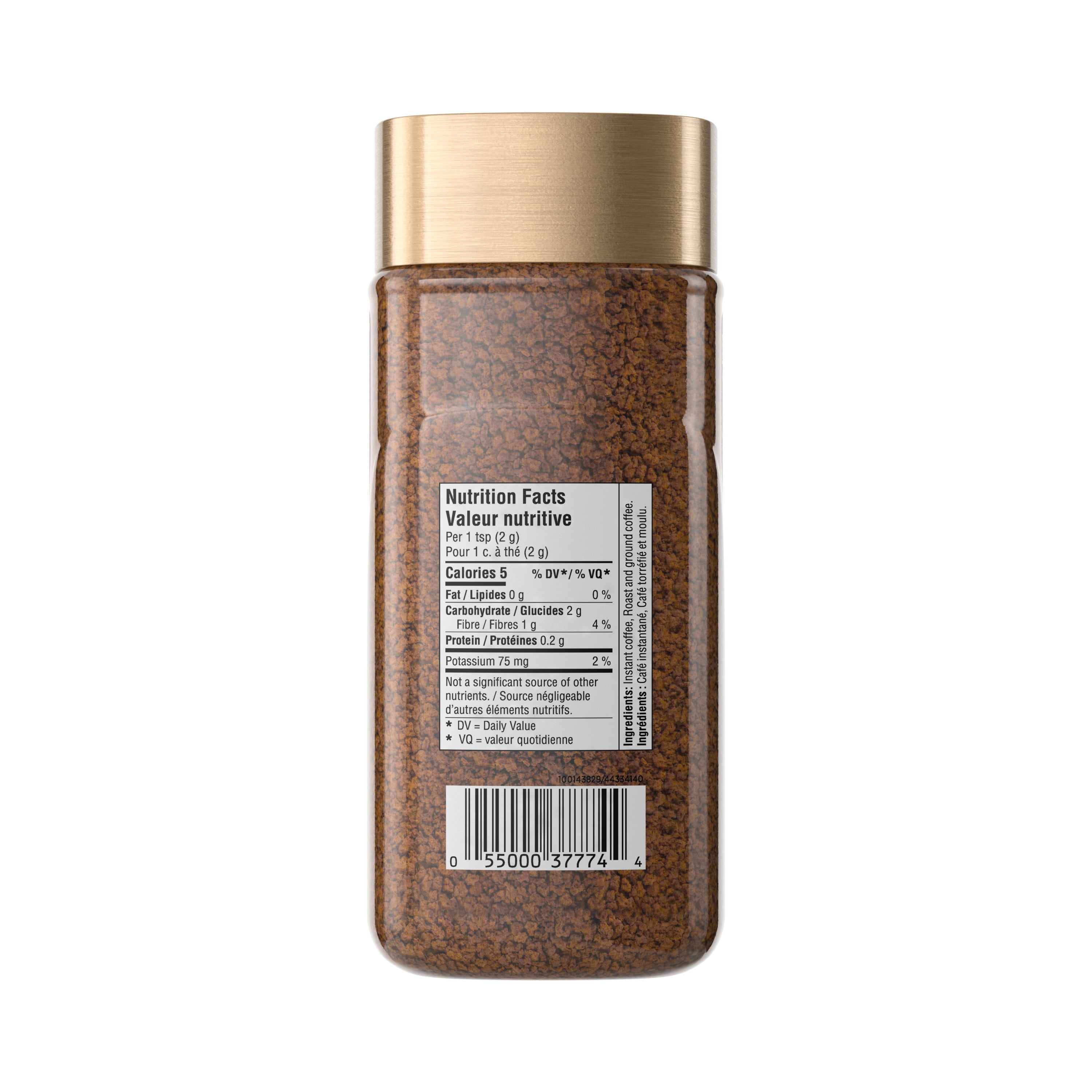 NESCAFE Café torréfié et moulu instantané de qualité supérieure GOLD, ajoutez simplement de l’eau chaude