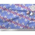thumbnail image 2 of Soimoi Georgette Viscose Fabric Aztec Geometric Printed Craft Fabric by The Yard 42 Inch Wide, 2 of 3