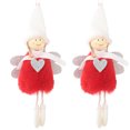 thumbnail image 4 of stanreset Noël Peluche Ange Suspendu Jouet Vacances Pendentif Décoration Rouge 1Set, 4 of 6