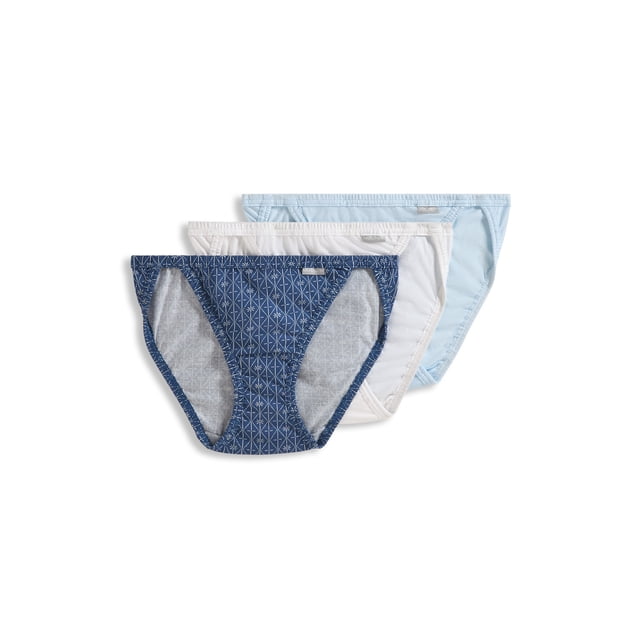 Jockey Culotte String Bikini Elance pour Femmes en Coton 100 % - Lot de 3