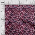thumbnail image 2 of oneOone Polyester Lycra Maroon Fabric Abstracts Sewing Material Print Fabric By The Yard 56 Inch Wide, 2 of 4