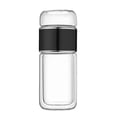 thumbnail image 1 of Bouteille en Verre Infuseur à Thé Isolée à Double Paroi / Filtre en Acier Inoxydable 304 / Verre Borosilicaté Résistant à la Chaleur et au Froid / Conception Étanche / Tasse d'Infusion Portable de 16 Oz pour Boissons Chaudes/froides, 1 of 2