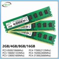 thumbnail image 1 of DDR3 DDR4 2GB 4GB 8GB 16GB Desktop Memory RAM PC3 1.5V 1066 1333 1600Mhz PC4 1.2V 2133 2400 2666Mhz UDIMM Non-ECC Memoria Ram DDR2 2GB 667, 1 of 5