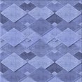 thumbnail image 1 of Ahgly Company Machine Washable Indoor Square Transitional Denim Blue Area Rugs, 4' Square, 1 of 7
