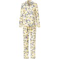 thumbnail image 4 of White Mark Ensemble de Pyjama Citron à Manches Longues, 2 Pcs, Petit TG (Femmes), 4 of 6