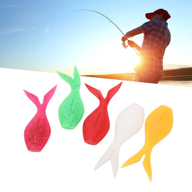 Fishing Soft Baits, 25PCS Artificial Lures High Elasticity For Freshwater