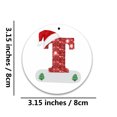 thumbnail image 2 of EGNMCR Christmas Decorations, Christmas Gifts Christmas Alphabet Decorations Personalized For Gift Christmas Tree Hanging Ornament DIY Decorations Wooden listing, 2 of 2