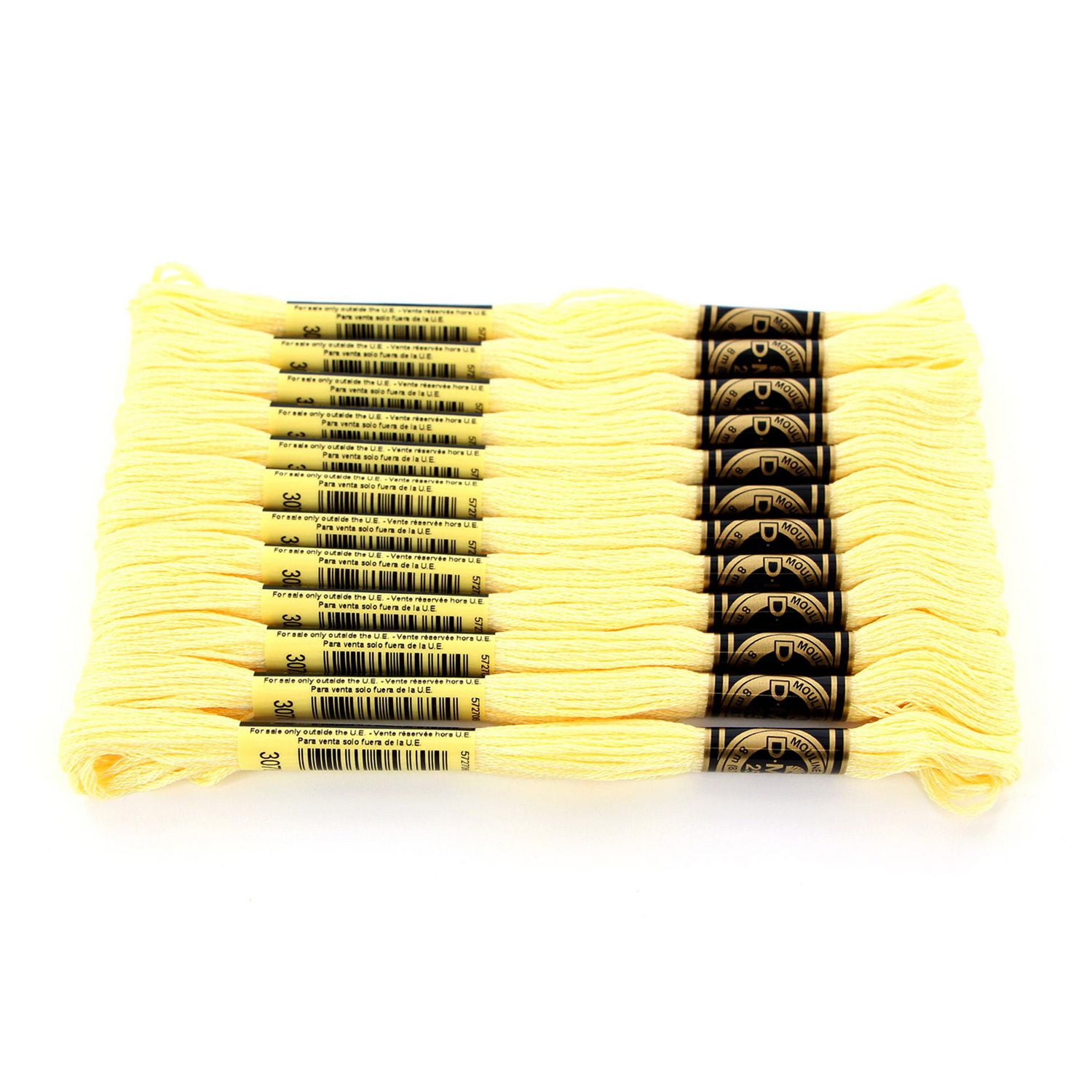 DMC coton 6 brins fil à broder 8 m (8.7 yd) jaune