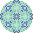 thumbnail image 1 of Ahgly Company Tapis d'Intérieur Lavable à la Machine, Carré, Transitionnel, Vert Aigue-Marine, Tapis de Zone, 3 Pieds Carré, 1 of 7