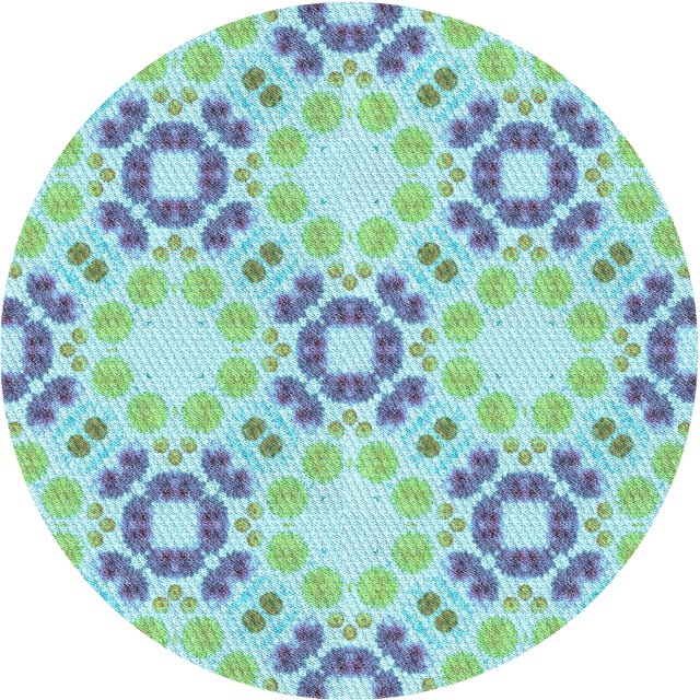 Ahgly Company Tapis d'Intérieur Lavable à la Machine, Carré, Transitionnel, Vert Aigue-Marine, Tapis de Zone, 3 Pieds Carré
