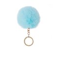 thumbnail image 2 of Fuzzy Ball Keychain Supple Comfortable Lovely Key Rings Adorable Practical Key Chains Women for Children Adults Elderly Students Light Green 7cm, 2 of 7