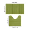 thumbnail image 3 of Sokhug Rugs Clearance Bathroom Rugs Sets 2 Foam Bath Mat for Toilet Soft Absorbent Bath Rugs Non-Slip Thick Machine Washable, 3 of 8