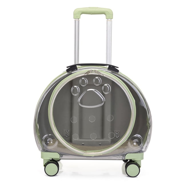 Pet Carrier Backpack Cat Backpack Carriers Pet Bubble Backpack Wear Resistant Portable Breathable Pet Trolley Case For Small Pets Kittens Dogs Rabbits Green B