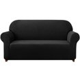 thumbnail image 1 of 2024 Solid Print Polyester Loveseat Slipcover  Chocolate, 1 of 6
