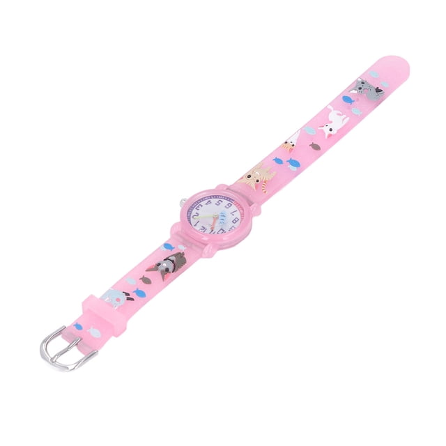 Kids Watch, Waterproof 3D Toddler Watch For Over 3 Years Old Pink