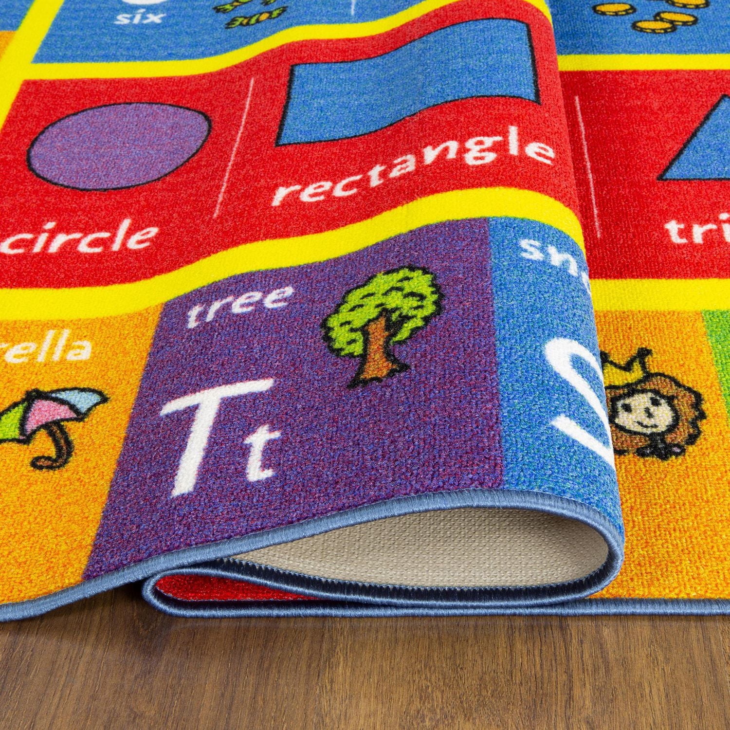 KC Cubs collection de récréation Alphabet ABC, nombres et formes d'apprentissage éducatif et tapis de jeu pour enfants et enfants chambres et salle de jeux
