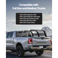 thumbnail image 2 of VEVOR Overland Truck Bed Rack 900 lbs Capacity Fit Full Size & Mid-Size Trucks, 2 of 9