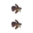 thumbnail image 1 of Thinsony Poissons Rouges Artificiels Lumineux Magnifiquement Conçus pour Aquariums Tan Brun 2Set, 1 of 6