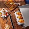 thumbnail image 3 of COMFEE' Four Grille-Pain, 4 Tranches, 12 L, Fini en Acier Inoxydable Multifonction avec Réglages Minuterie-Toast-Bake-Gril, 1100 W, Parfait pour Comptoir, 3 of 5
