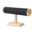 thumbnail image 2 of Xuanheng Jewelry Bracelet Display Stand, T Bar Bangle Holder, Bracelet Storage Rack StyleA-Black PU, 2 of 8