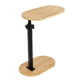 thumbnail image 2 of Becaristey Wood Adjustable Height Bamboo Bathtub Tray Table – Most Of Bathing Experience Convenient, 2 of 6