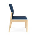 thumbnail image 4 of Pemberly Row Chaise d'Appoint Sans Accoudoirs pour Réception, Cadre en Bois, Bleu, 4 of 5