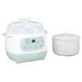thumbnail image 1 of Slow Cooker, Water Bath Heating Method Electric Stewing Pot Multiple Function Timer Small Slow Cookers Saving Time and Energy  for Home Use, 1 of 7