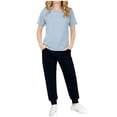 thumbnail image 2 of Qtocio Big Girls 2 Piece Outfits Solid Color Short Sleeve Tee Tops and Long Pants Casual Daily Style Lightweight Soft Summer Matching Set for Kids, 2 of 5