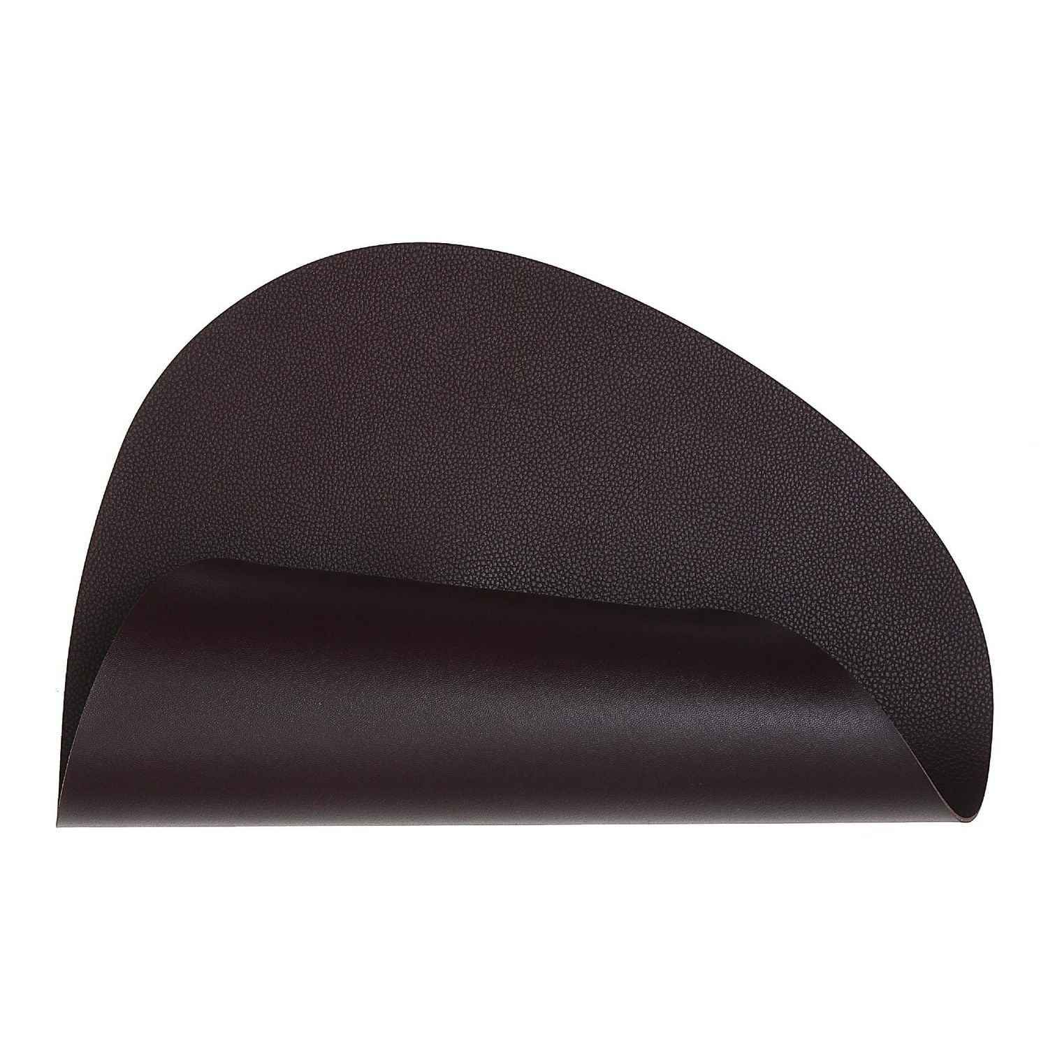 IH Casa Decor Reversible Pleather Pebble Placemat Chocolate - Ensemble De 12