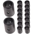 thumbnail image 3 of 16pcs Foosball Black End Caps Foosball Table Rod Plugs Iron Pole Safety Caps, 3 of 8