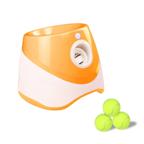 ZASCHMOY Automatic Dog Ball Launcher, Interactive Dog Ball Thrower with 3 Balls, Pet Ball Throwing Machine for Medium to Large Dogs