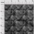 thumbnail image 2 of oneOone Tissu Polyester Spandex Gris Motif Feuille Tropicale Tissu au Mètre 56 Pouces de Large, 2 of 5