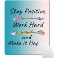 thumbnail image 1 of Mouse Pad, Rectangle Inspirational Quote Design Anti-Slip Rubber Mousepad for Gaming Office Laptop Computer PC Men Women Kids, Cute Pattern, Stay Positive Work Hard and Make It Happen Arrow, 1 of 5