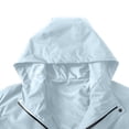 thumbnail image 4 of WRKEKC Men's Heavy-Duty Waterproof Workwear Raincoat Hooded Jacket with Multiple Utility Pockets for All-Weather Outdoor Construction and High-Visibility Work Commute Light Blue XL, 4 of 7