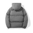 thumbnail image 4 of Manteau d'Hiver pour Homme en Duvet, Extérieur, Chaud, Manches Longues, Col Rabattu, Manteau Uni pour l'Automne et le Temps Froid, 4 of 4