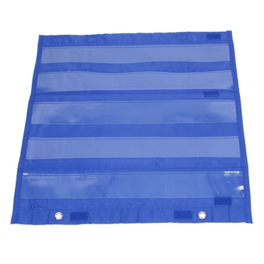 Pocket Chart, Combination Use 5 Rows Magnetic Schedule Pocket Chart For Kids For Home For Activities Blue