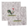 thumbnail image 1 of Vargottam Collection de Luxe Linge de Table Décor Serviette en Coton Tissu Imprimé Serviettes Réutilisables Ensemble de 12, 20 X 20 - Coq, 1 of 6