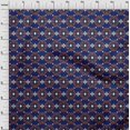 thumbnail image 3 of oneOone Viscose Chiffon Fabric Diamond & Swirl Ikat Decor Fabric Printed BTY 42 Inch Wide, 3 of 4