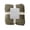 Green, variant on Cover for Sofa Thickened Double Solid Striped Lamb Flannel Pulled Rug Sofa Cover