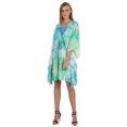 thumbnail image 3 of Bimba Robe Caftan Imprimée Maxi Robe Robe pour Femmes Tenue de Plage Courte Couvre-Maillot, 3 of 7