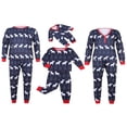 thumbnail image 2 of Ensemble de Pyjamas de Noël pour la Famille, Imprimé Cartoon Elk, Haut à Manches Longues à Col Ras du Cou + Pantalon Long Élastique, 2 of 8